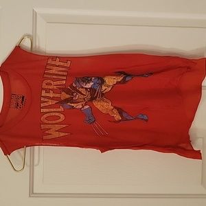 Marvel Comics Red Wolverine Muscle Tank Sz M